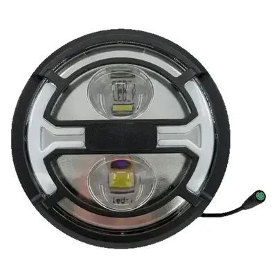 Fatbike-koplamp in het donker