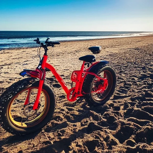 Fatbike onderweg in de natuur