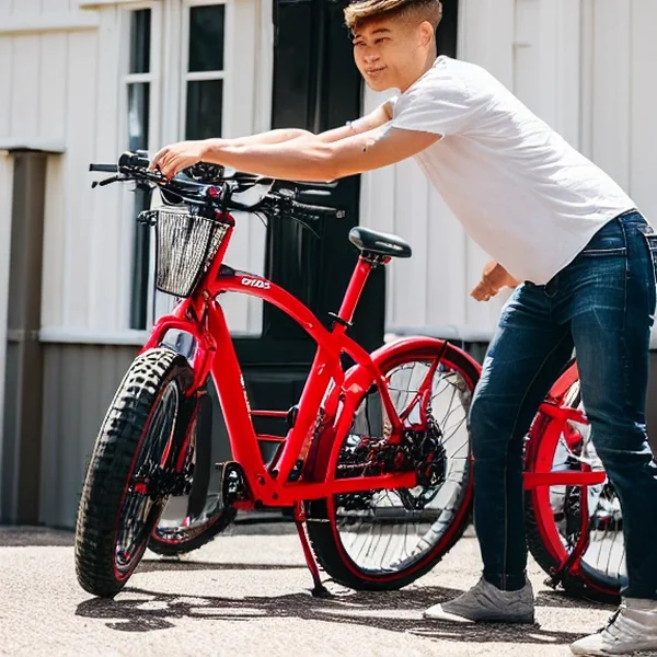 Detail van een fatbike-band